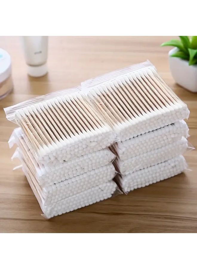 200pcs Double Ended Swabs For Gentle Ear Cleaning Cosmetics Lip Care And Personal Hygiene - Image 1